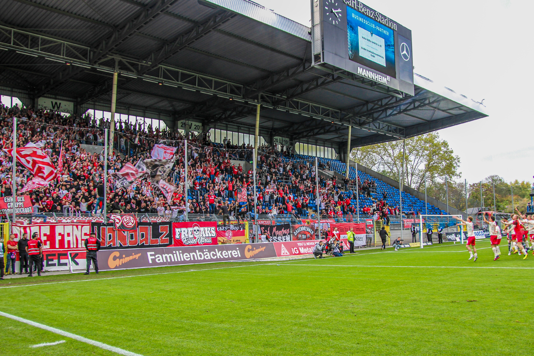 Das letzte Auswärtsspiel beim SV Waldhof Mannheim gewann Rot-Weiss Essen mit 2:1. 